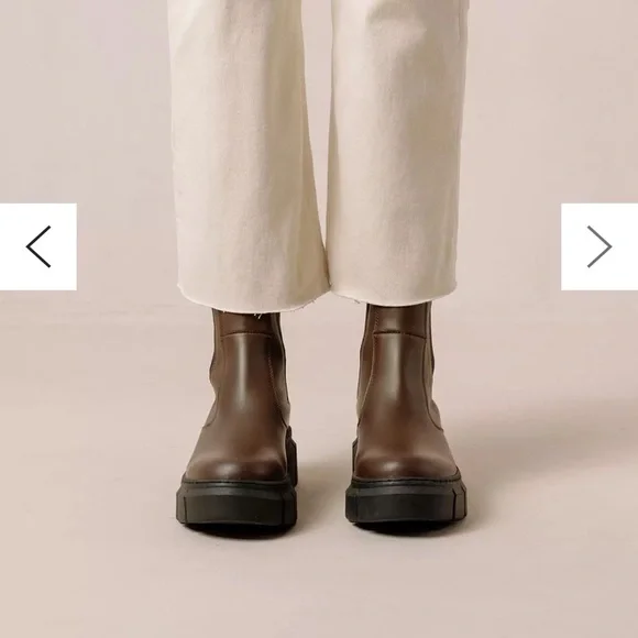 ALOHAS Armor Leather Combat Boot in Coffee Brown - Picture 3 of 14